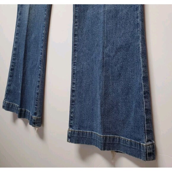 Vtg Mossimo Denim Long & Slender Women's Size 18 Wide-Leg‎ Bootcut High-Waist - Picture 3 of 16